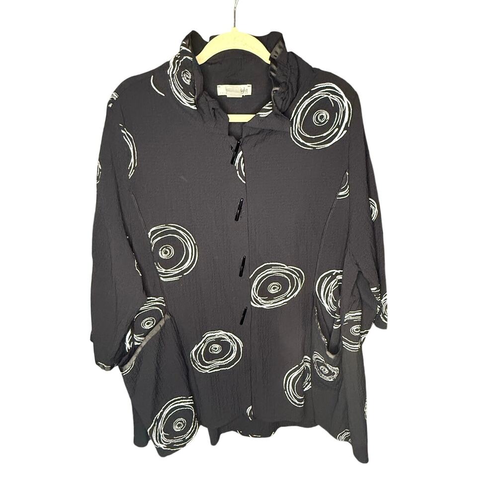 Moonlight Y&S Fashion Design 3/4 Sleeve Shirt Jacket Women's Size XL